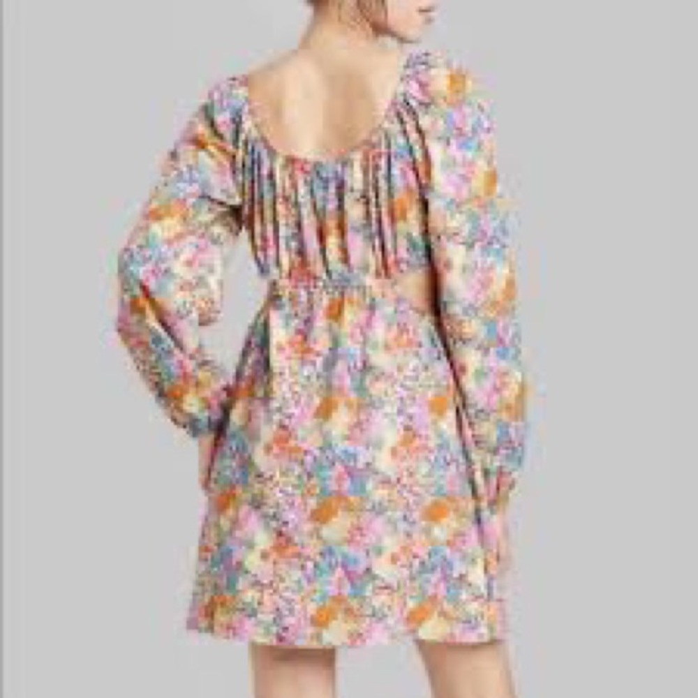 NWT Wild Fable Linen Blend Cut-Out Dress XXL - Picture 2 of 7